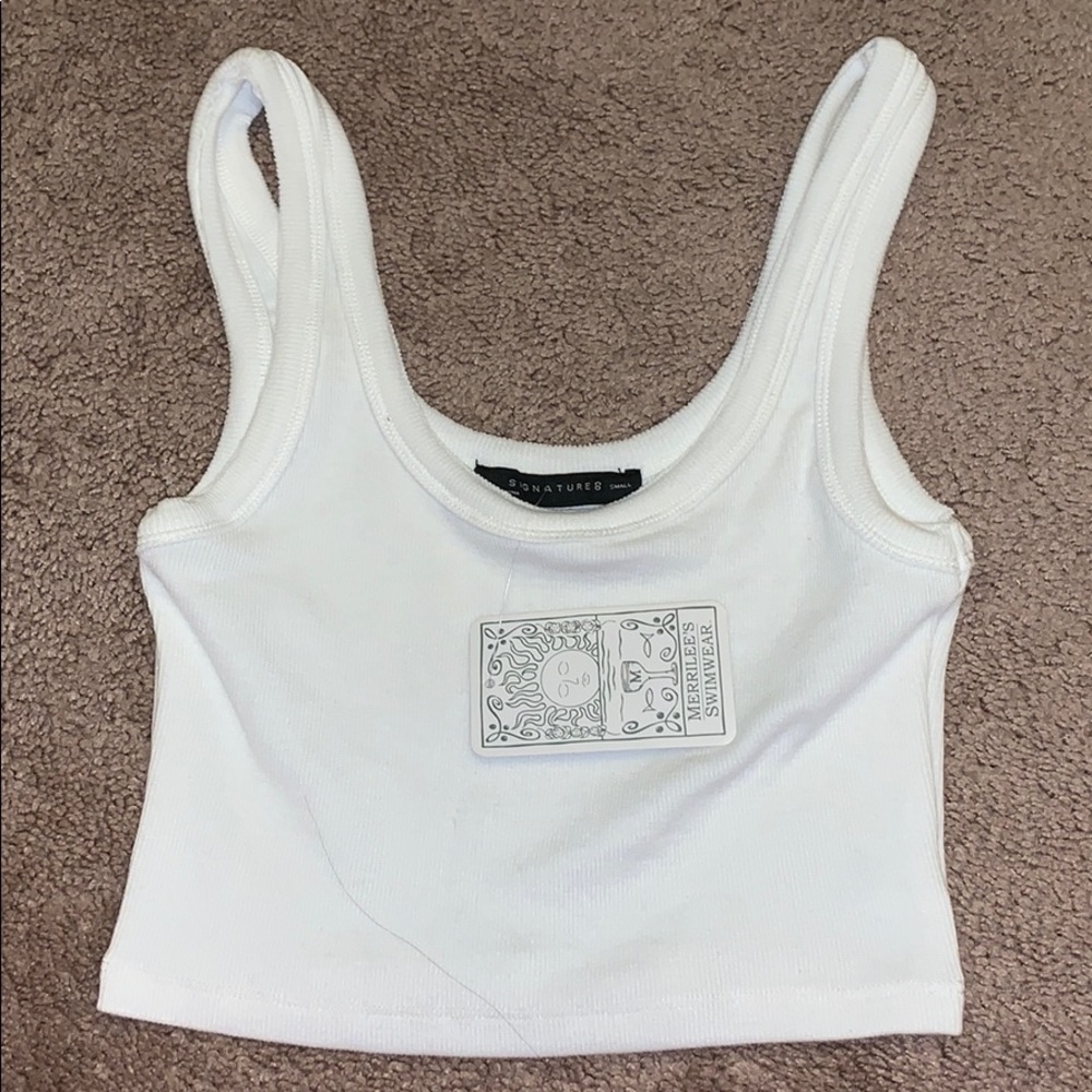 White crop top
